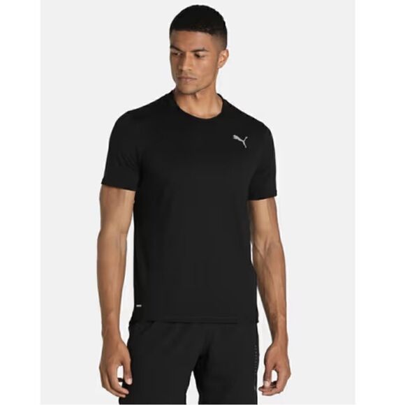 PUMA Men's Run Favorite Moisture Wicking Long-Sleeve T-Shirt Running Black XXL - Picture 4 of 6